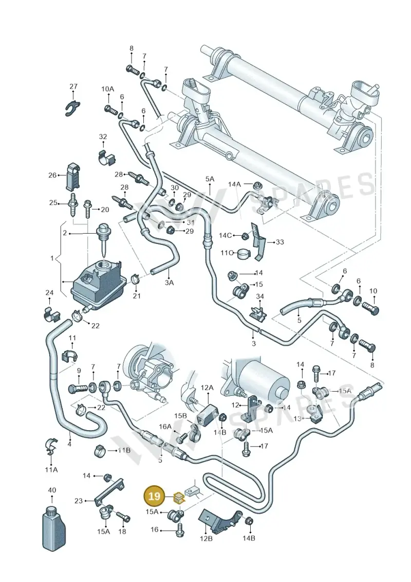 N90832302 — Audi A3         "BR."M.06> (2005-2006) diagram 203422450, position 19