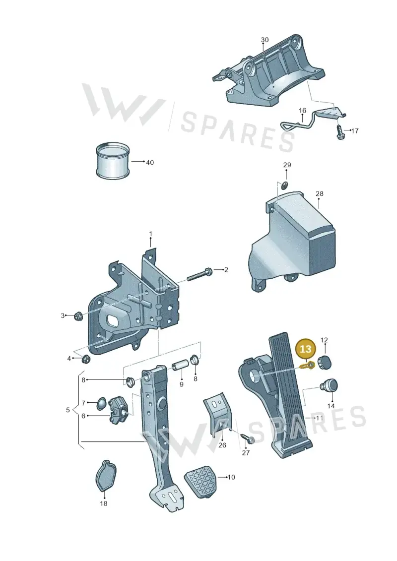 N90833202 — Audi Q3 1.4 (2016-) diagram 855721600, position 13