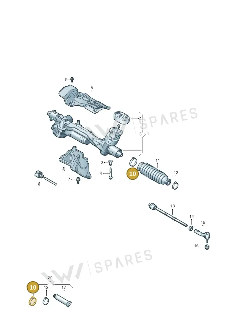 N90834901 — Audi RSQ3 Sportback (2019-2024) diagram 746423200, position 10