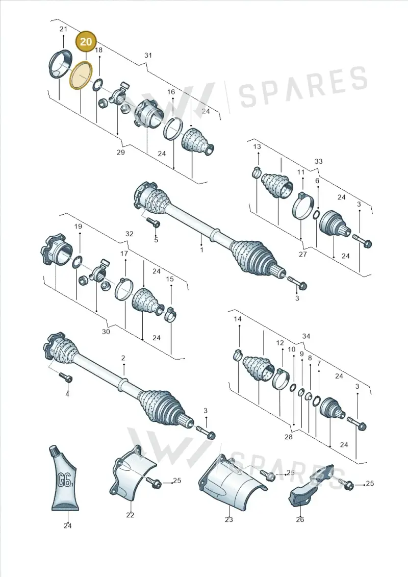 N90836601 — Audi A4/S4/Av./qu.     05> (2005-) diagram 249407250, position 20