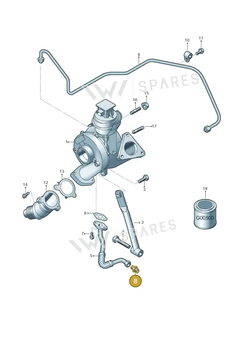 N90837101 — Audi A4 Av. Allroad (2008-2016) diagram 636145650, position 8