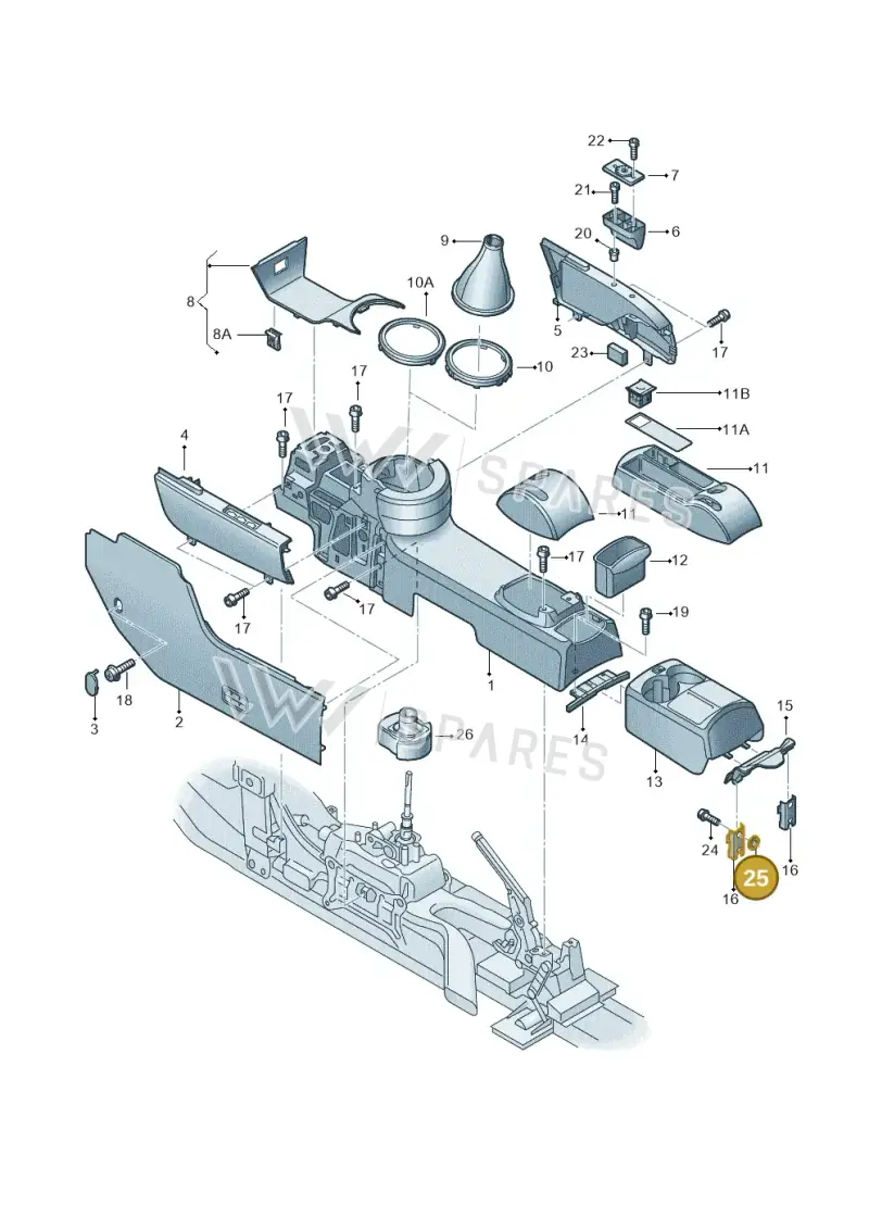 N90840802 — Audi A2 (2000-2005) diagram 248863600, position 25