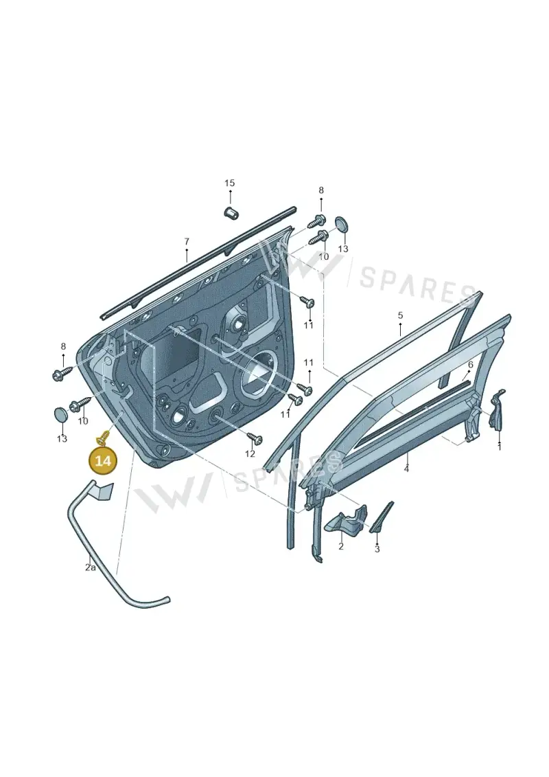 N90842903 — Audi RS3 Sportback (2011-2012) diagram 412839400, position 14