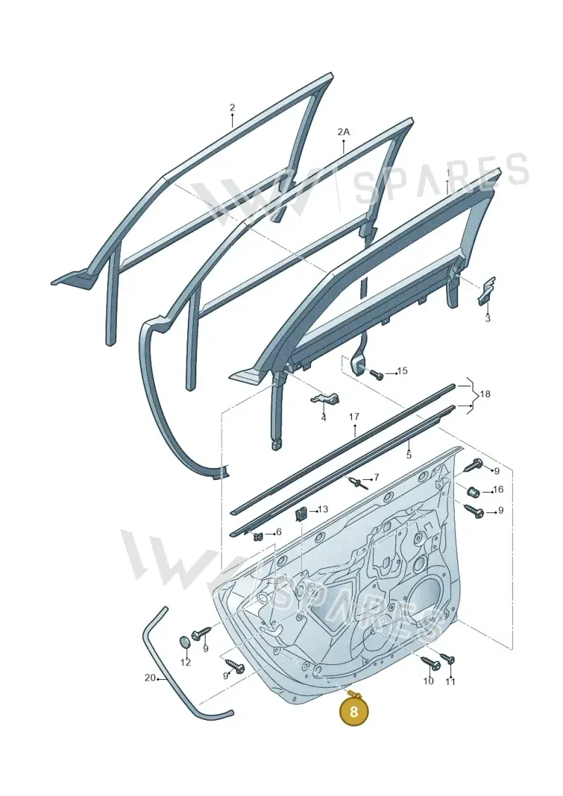 N90842903 — Audi A6 2.7 TDI (2008-2011) diagram 448839400, position 8