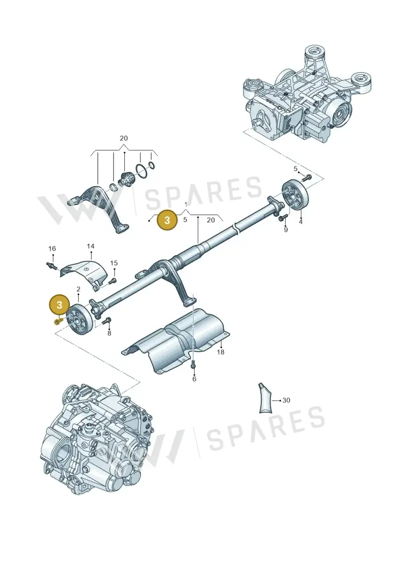 N90846102 — Audi Q3 quattro (2018-2019) diagram 884521000, position 3