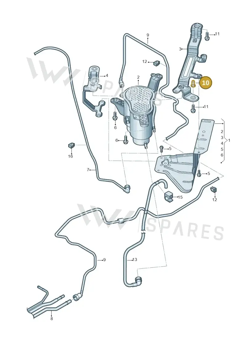 N90856802 — Audi Q7 qu. 3.0 TDI (2015-2019) diagram 859201800, position 10