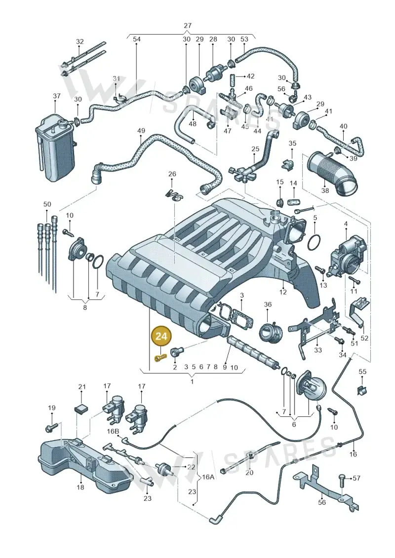 N90871602 — Audi A3 Sportback (2008-2013) diagram 412133820, position 24