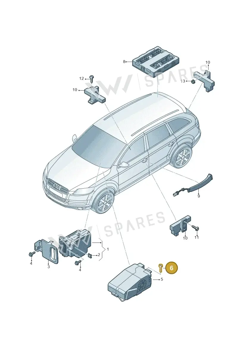 N90877702 — Audi Q5 qu. 2.0 TDI (2012-2017) diagram 751909000, position 6