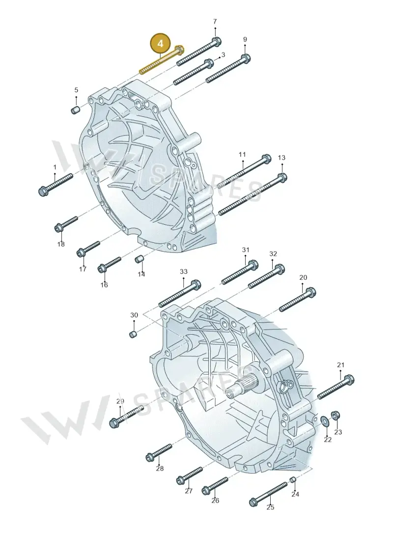 N90886802 — Audi A6 2.7 TDI (2008-2011) diagram 448300850, position 4