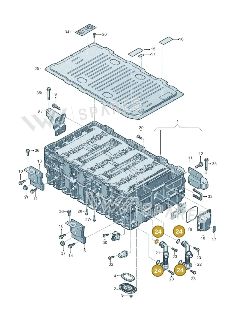 N90890501 — Audi Q8 Quattro 3,0 (2018-) diagram 429915500, position 24