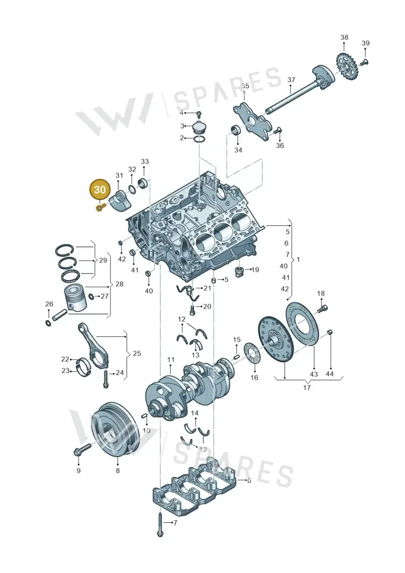 N90893202 — Audi Q8 Quattro 3,0 (2018-) diagram 896103550, position 30