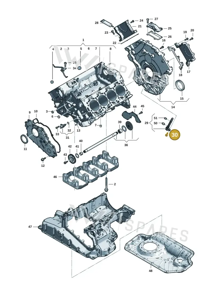 N90897305 — Audi Q8 Quattro 3,0 (2018-) diagram 429103059, position 30