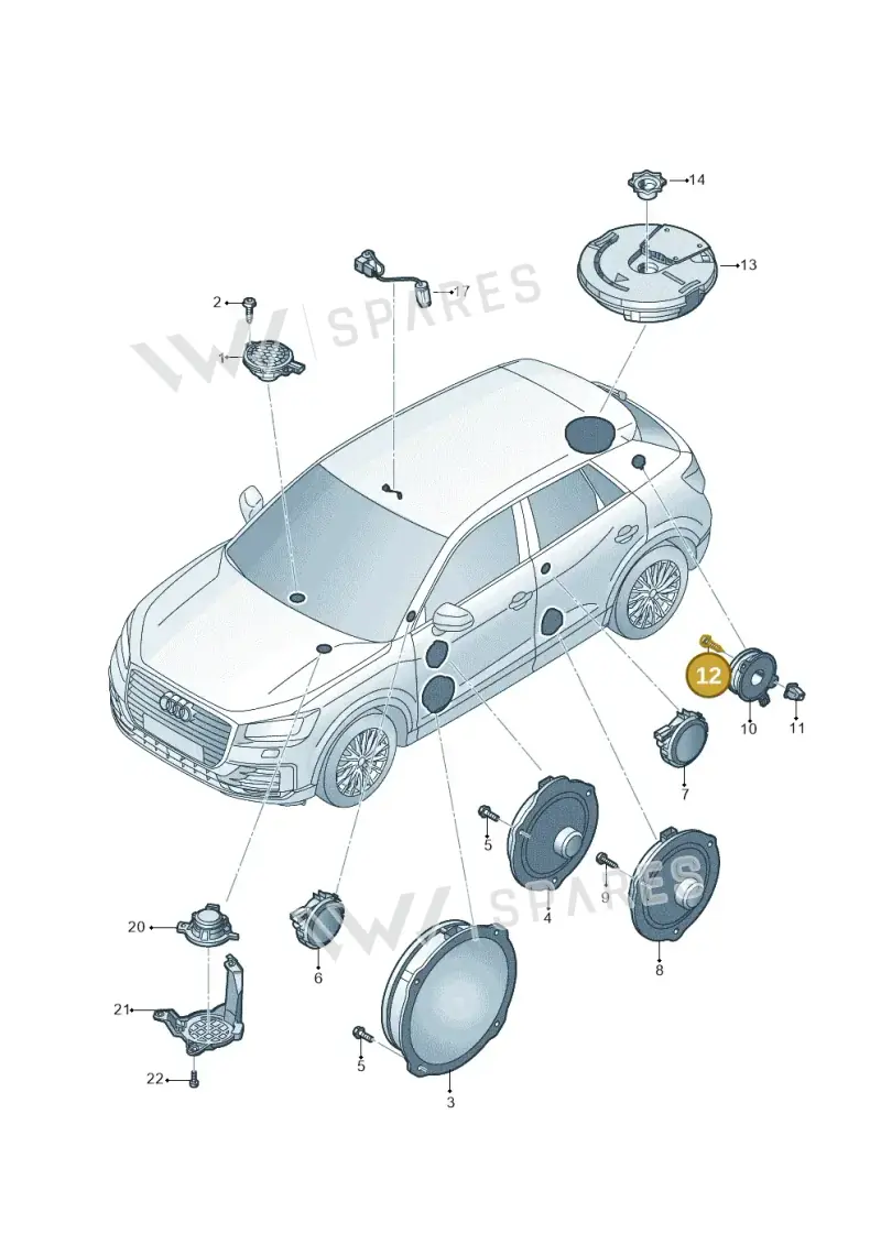 N90897401 — Audi Q2 2.0 TDI (2016-2018) diagram 803035350, position 12