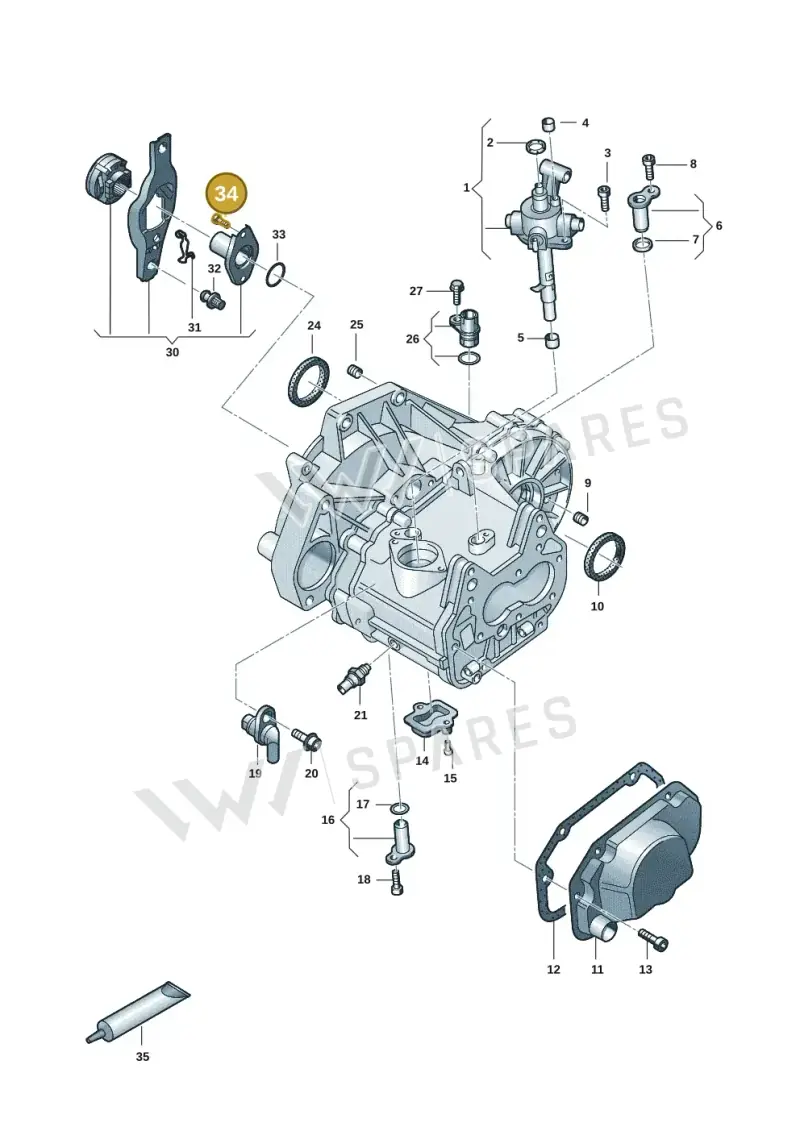 N90898003 — Audi A1 sportback 1.0 (2018-) diagram 2f0301110, position 34