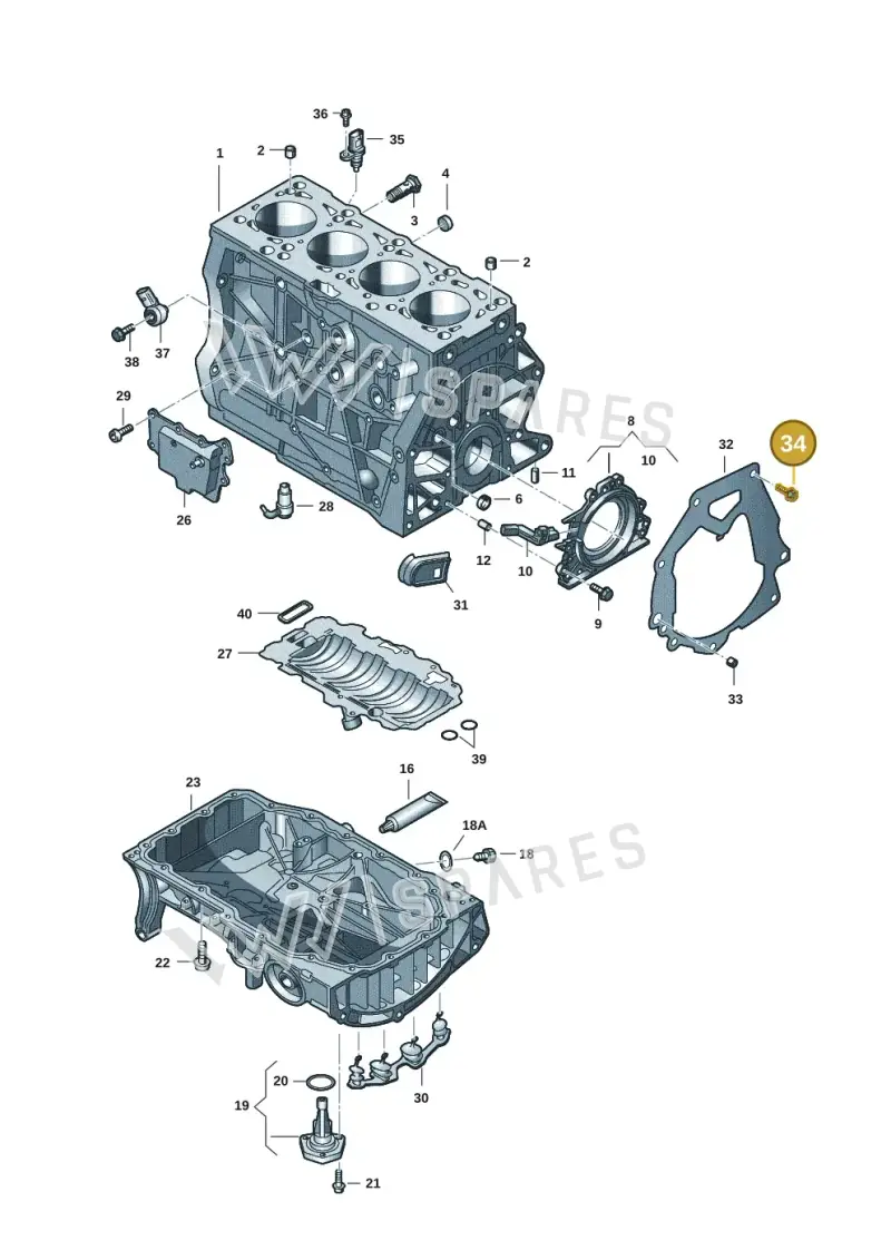 N90903902 — Audi A3 Sportback (2016-2020) diagram 890103151, position 34