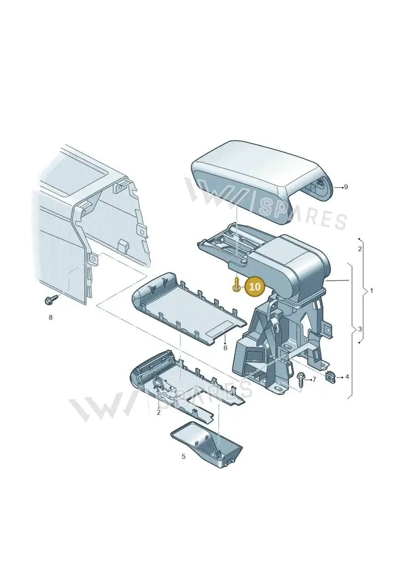 N90905902 — Audi Q4 Sportback (2021-2022) diagram 596863610, position 10