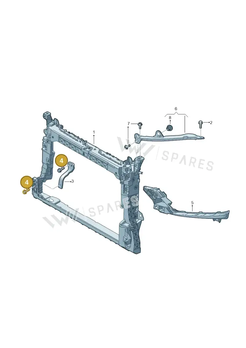 N90921801 — Audi A1 sportback 1.0 (2018-) diagram 592805000, position 4