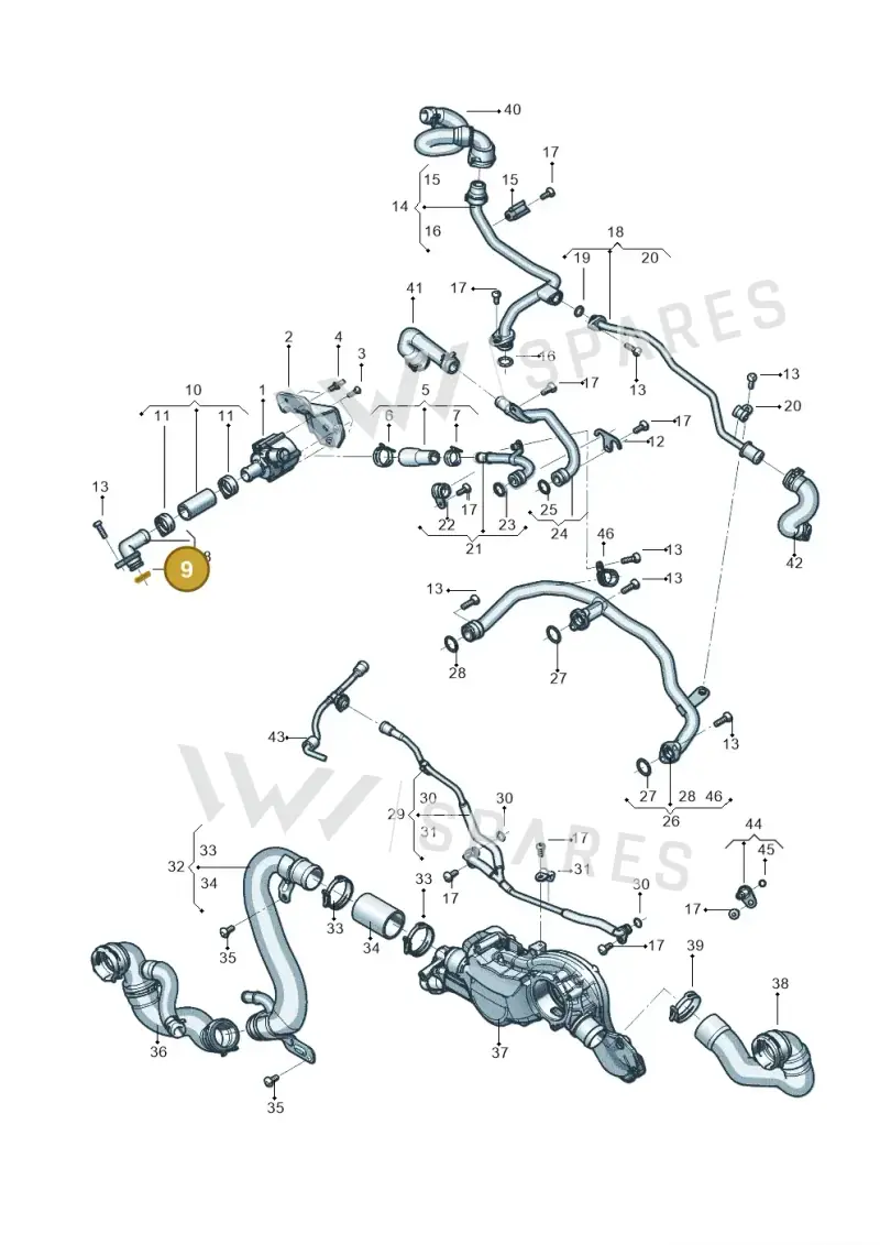 N90925001 — Audi Q8 Quattro 3,0 (2018-) diagram 819121014, position 9