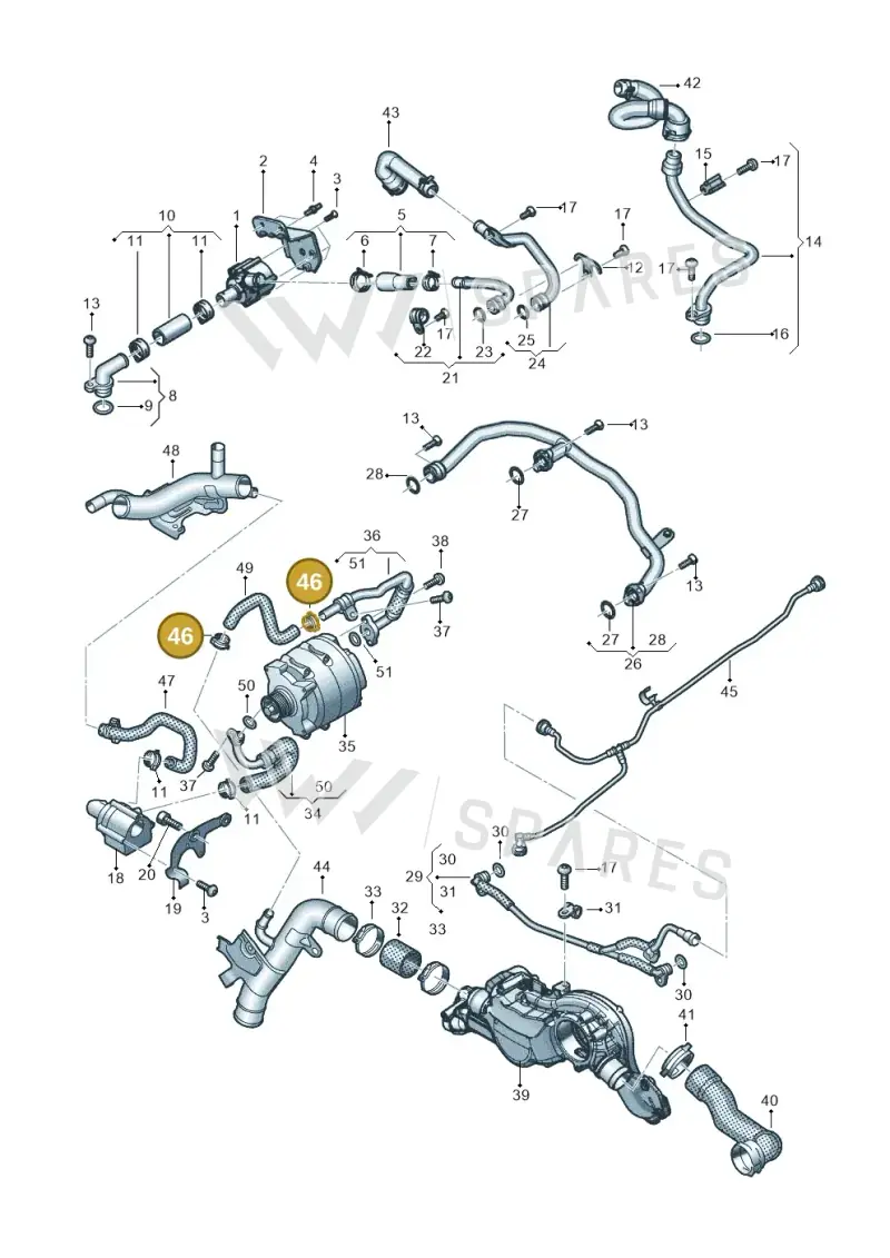 N90926401 — Audi RS6 Avant (2019-) diagram 538121002, position 46