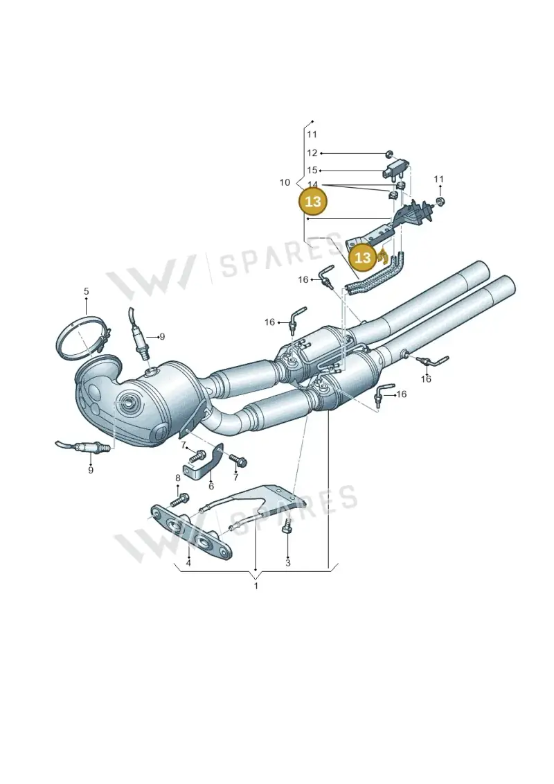 N90943501 — Audi RSQ3 Sportback (2019-2024) diagram 853253045, position 13