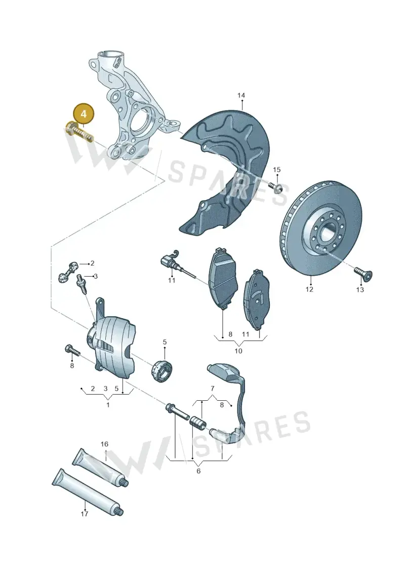 N90948802 — Audi A3 Sportback (2019-2021) diagram 745615250, position 4