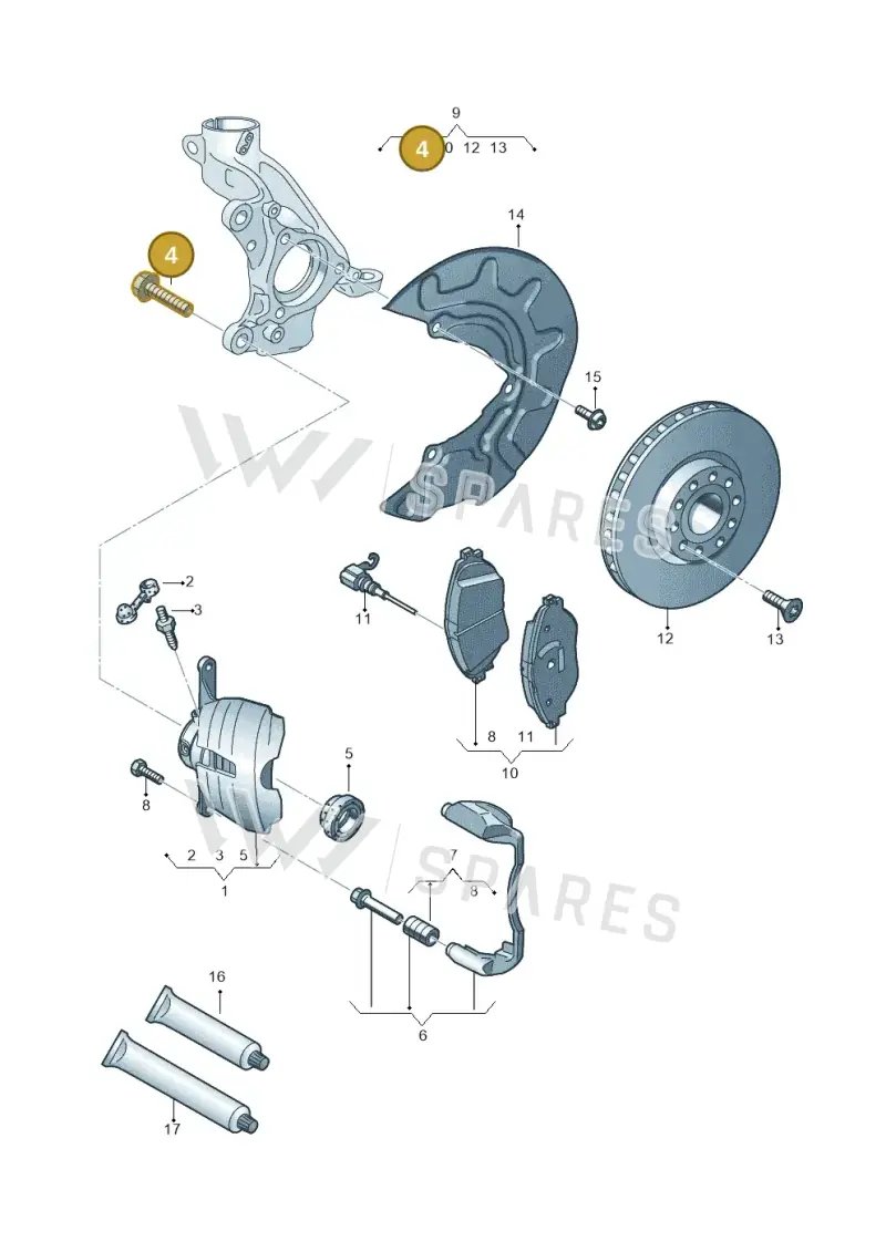 N90948802 — Audi A1 sportback 1.0 (2018-) diagram 827615000, position 4