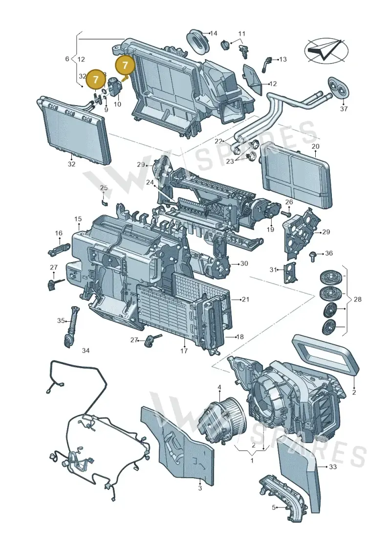 N90967702 — Audi A5 Limo 2.0 (2024-) diagram 859820210, position 7