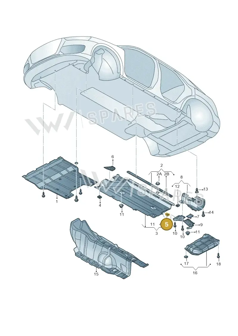 N90970702 — Audi Q3 1.4 (2016-) diagram 855825000, position 5
