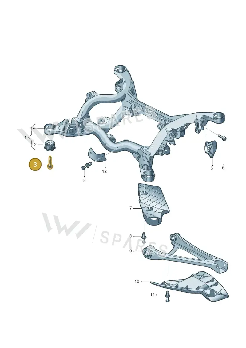 N90976302 — Audi Q7 qu. 3.0 TDI (2009-2015) diagram 274599050, position 3