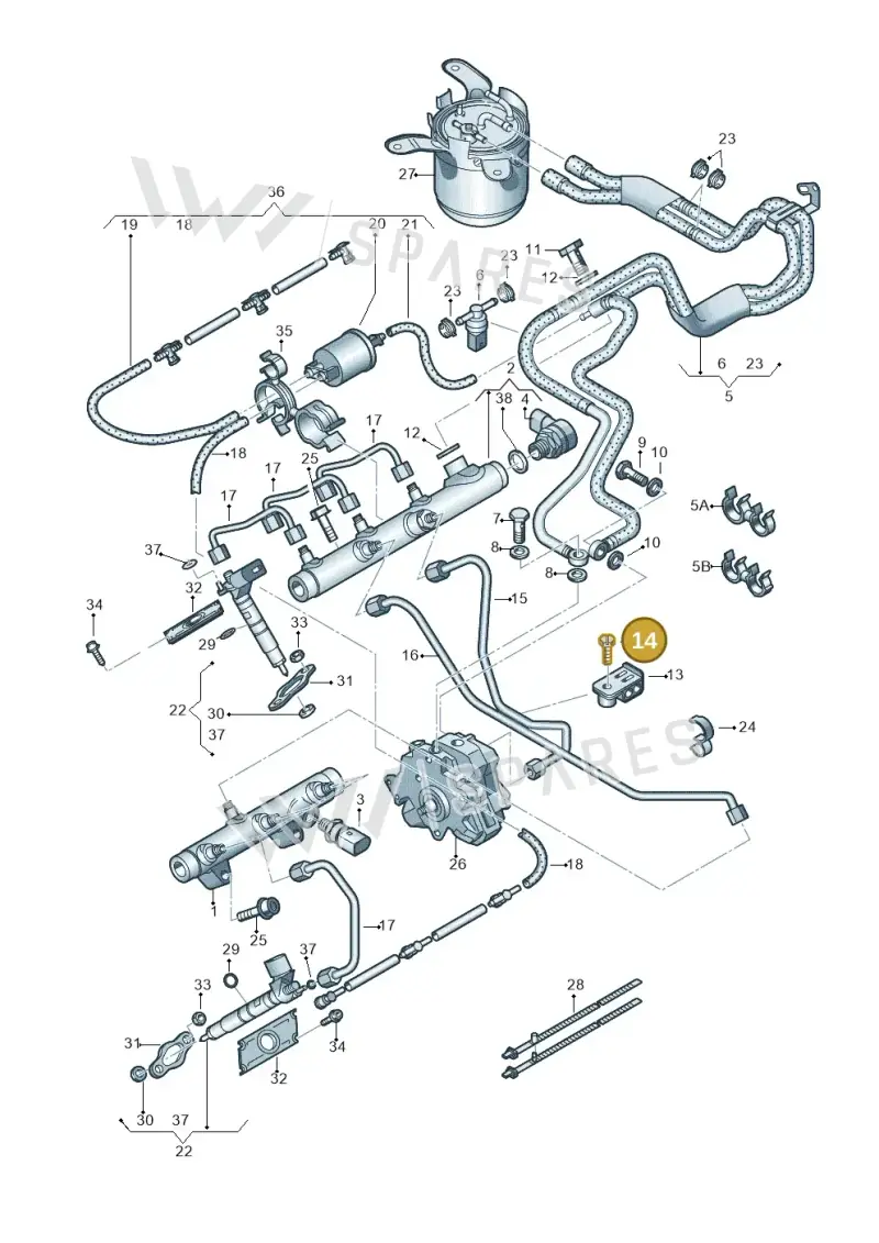 N90976802 — Audi A8/S8/qu. lang    08> (2007-) diagram 291130700, position 14