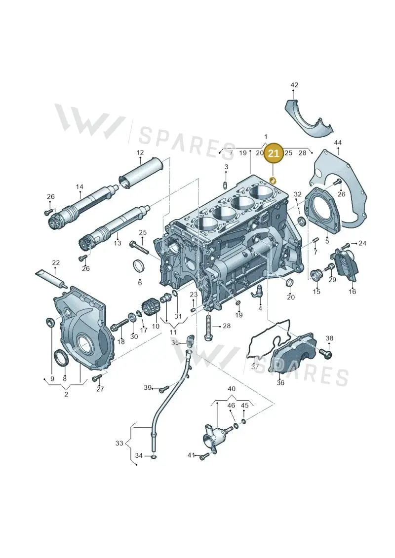 N90982902 — Audi Q5 qu. 2.0 TDI (2012-2017) diagram 724103050, position 21