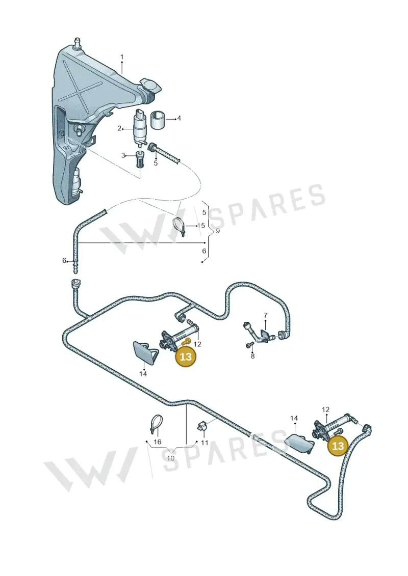 N90989901 — Audi A7 Sportback (2014-2018) diagram 788955300, position 13