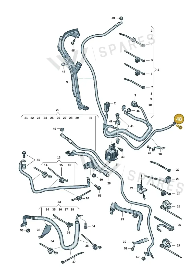 N90994402 — Audi Q7 qu. 3.0 TDI (2015-2019) diagram 859972008, position 48