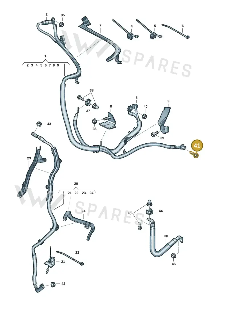 N90994402 — Audi Q5 (2016-2020) diagram 896972001, position 41