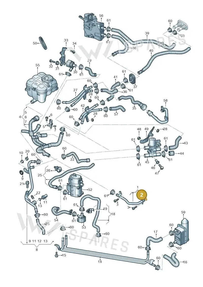N91008401 — Audi Q7 qu. 3.0 TDI (2015-2019) diagram 859265060, position 2