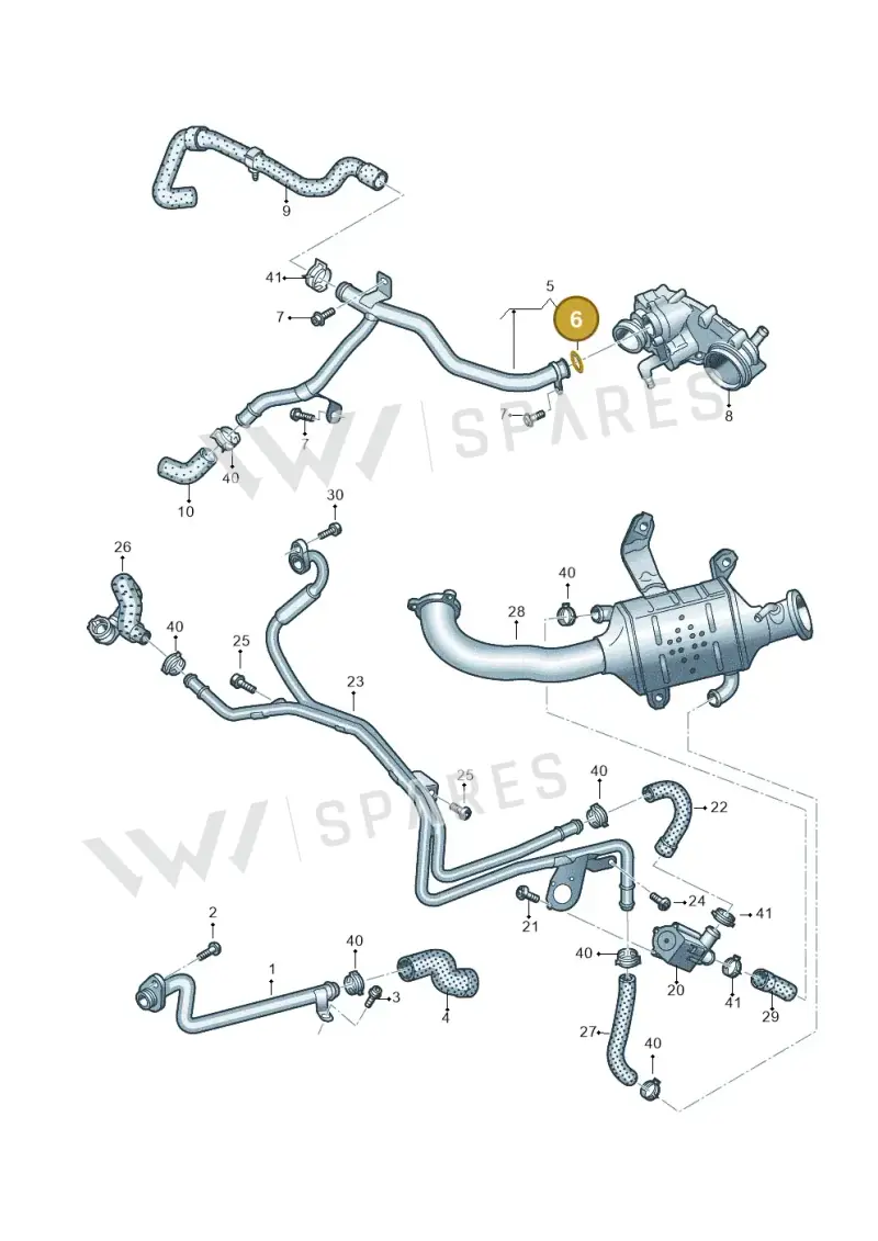 N91008401 — Audi Q5 (2016-2020) diagram 896121068, position 6