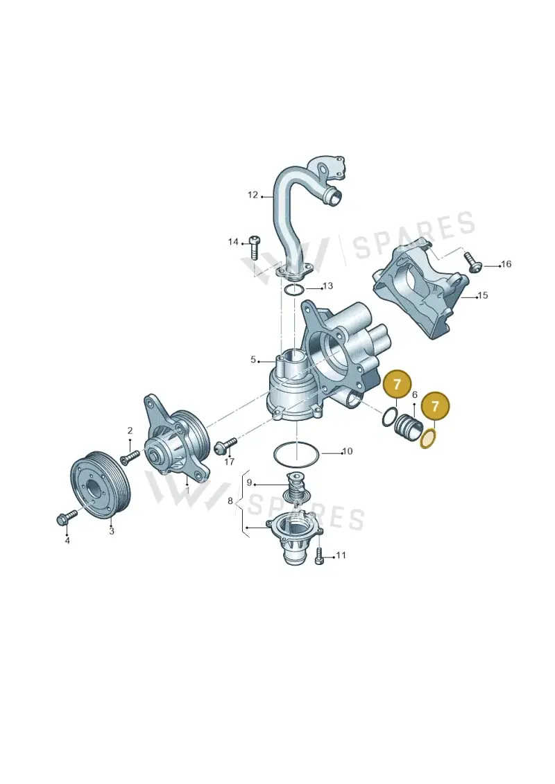 N91008501 — Audi Q7 qu. 3.0 TDI (2009-2015) diagram 493121090, position 7
