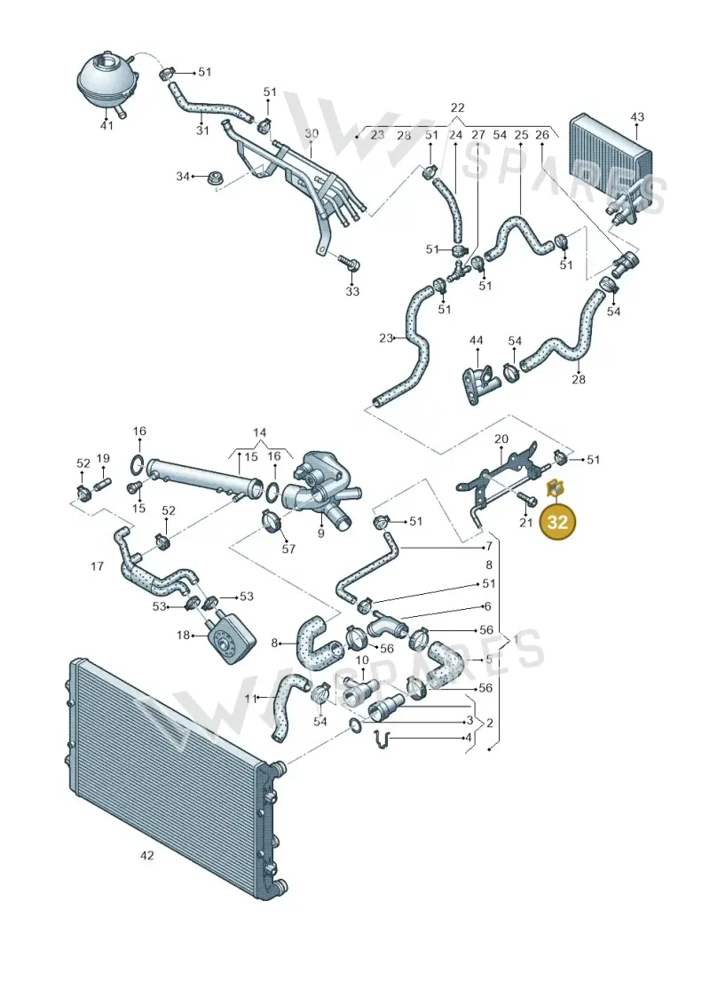 N91009101 — Audi A3 Sportback (2008-2013) diagram 412121580, position 32