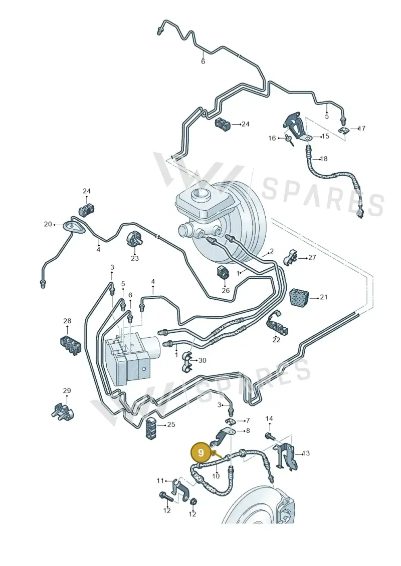 N91010401 — Audi RS Q8 Quattro (2019-) diagram 859611200, position 9