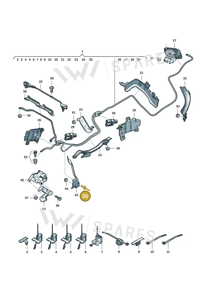 N91010401 — Audi A5 Limo 2.0 (2024-) diagram 8wk972024, position 55