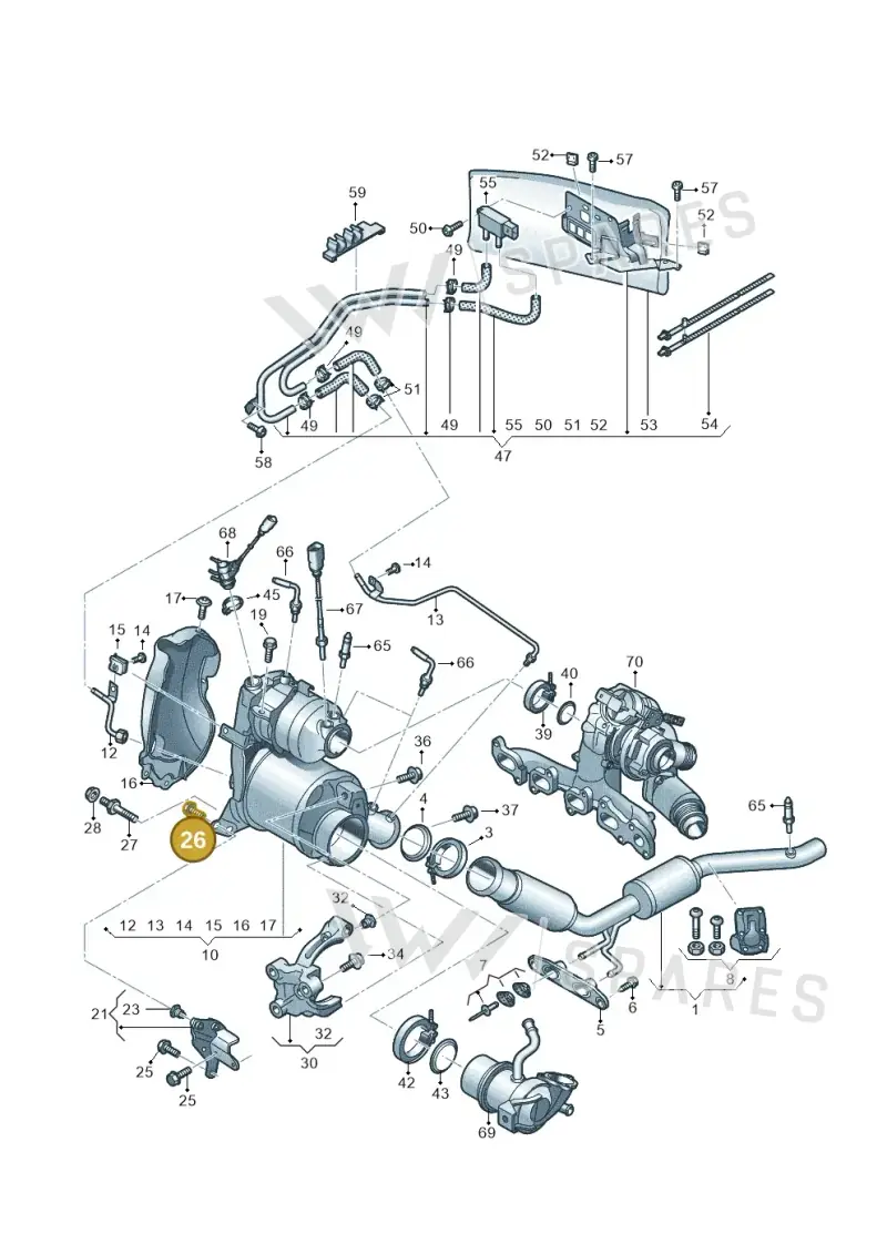 N91012502 — Audi Q3 quattro (2018-2019) diagram 597253650, position 26