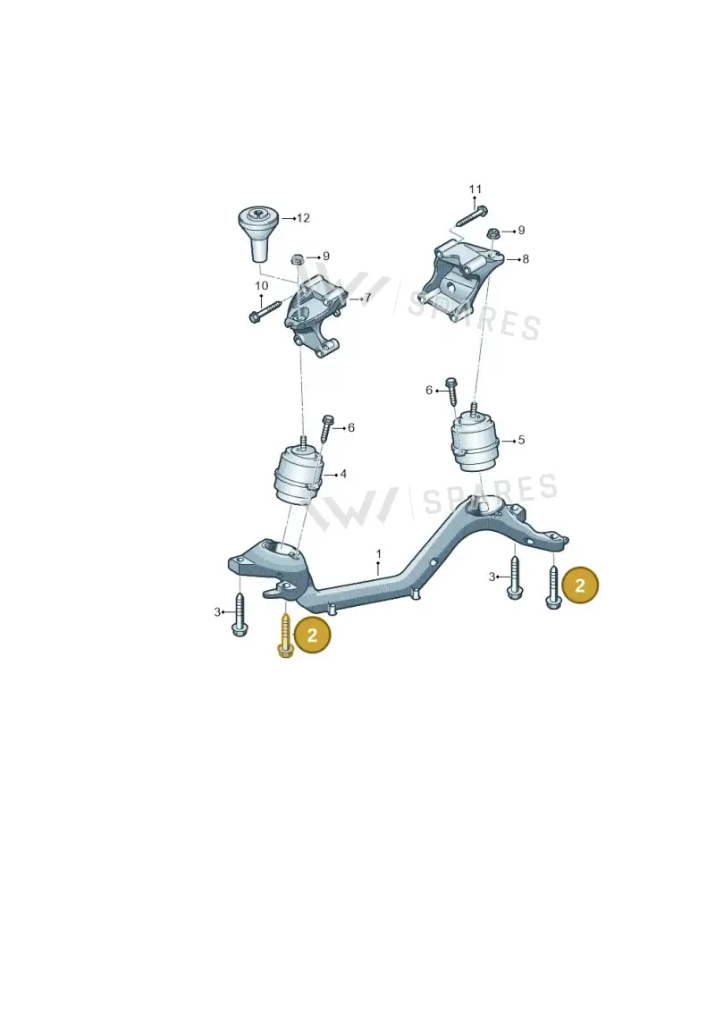 N91014402 — Audi Q7 qu. 3.0 TDI (2009-2015) diagram 274199500, position 2