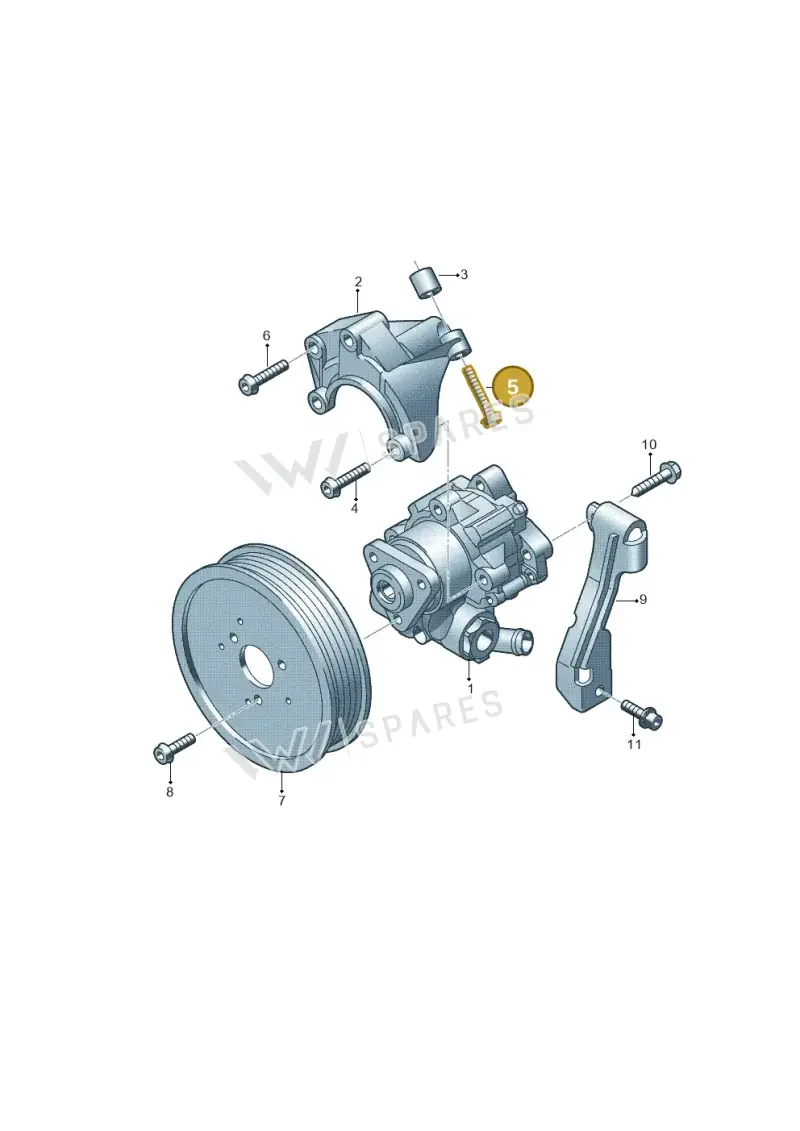 N91016502 — Audi A6 2.7 TDI (2008-2011) diagram 448145850, position 5