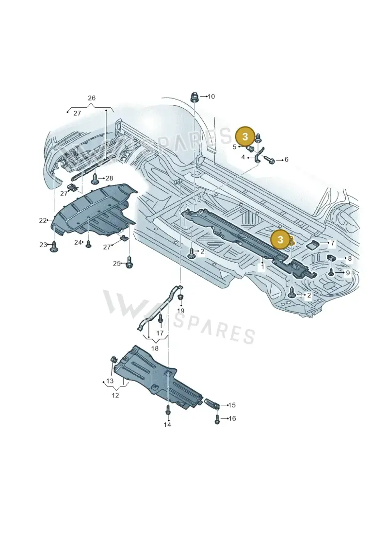 N91019001 — Audi Q7 qu. 3.0 TDI (2009-2015) diagram 493825000, position 3