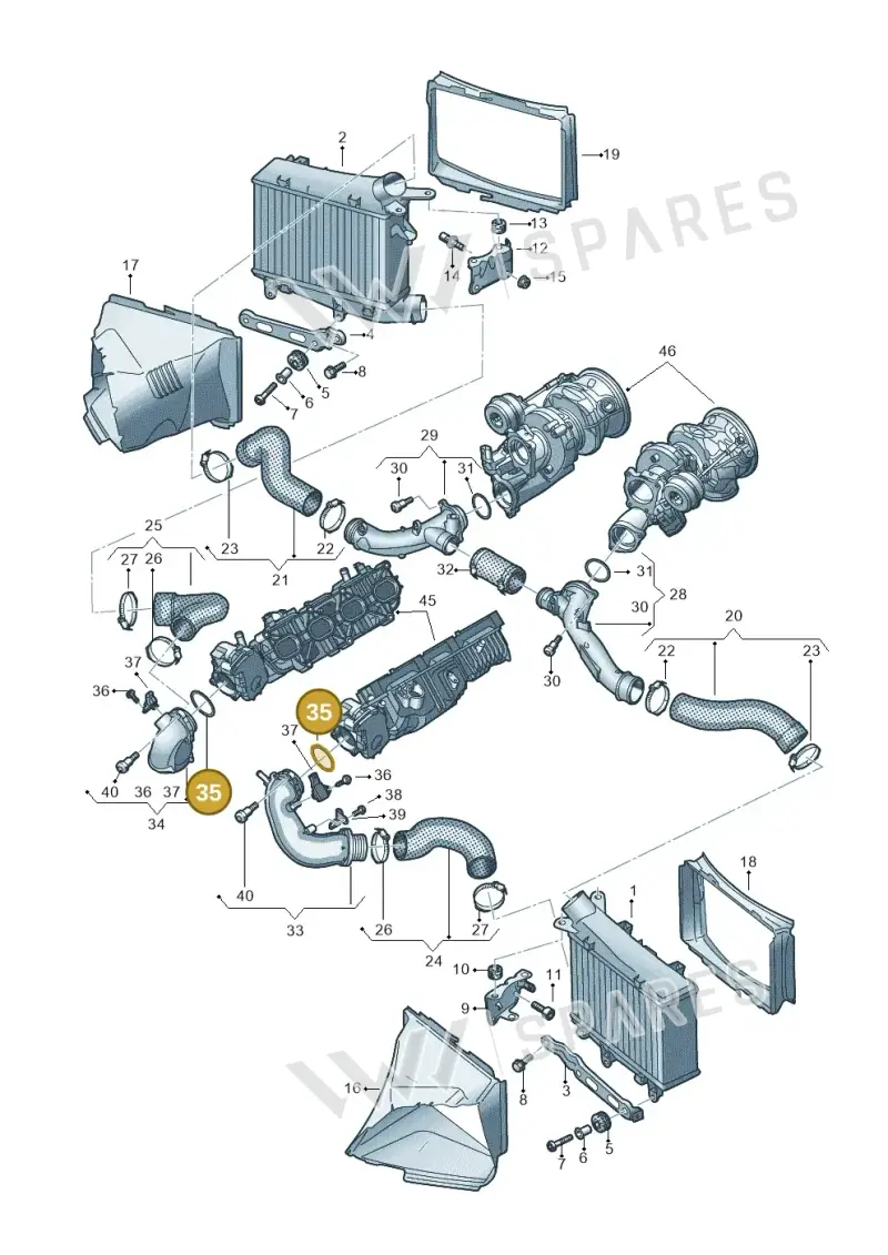 N91019101 — Audi RS6 Avant (2019-) diagram 537145060, position 35