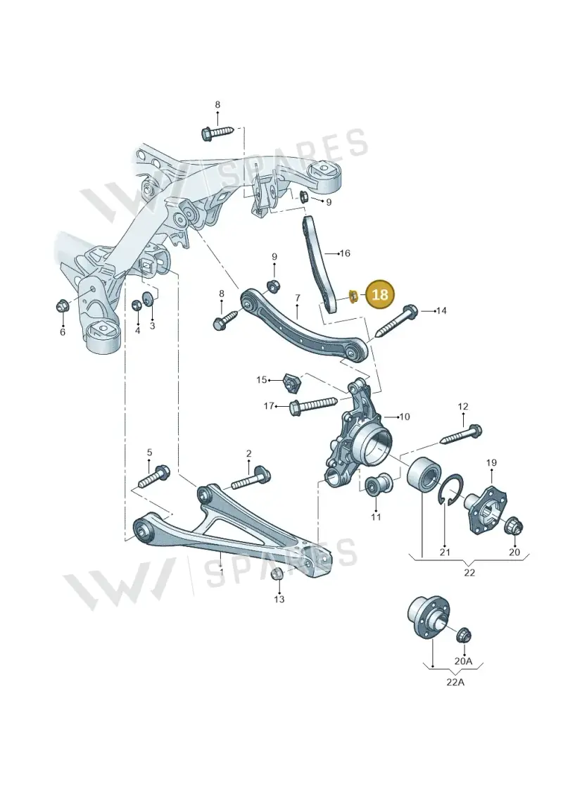 N91020402 — Audi Q7 qu. 3.0 TDI (2009-2015) diagram 274505300, position 18