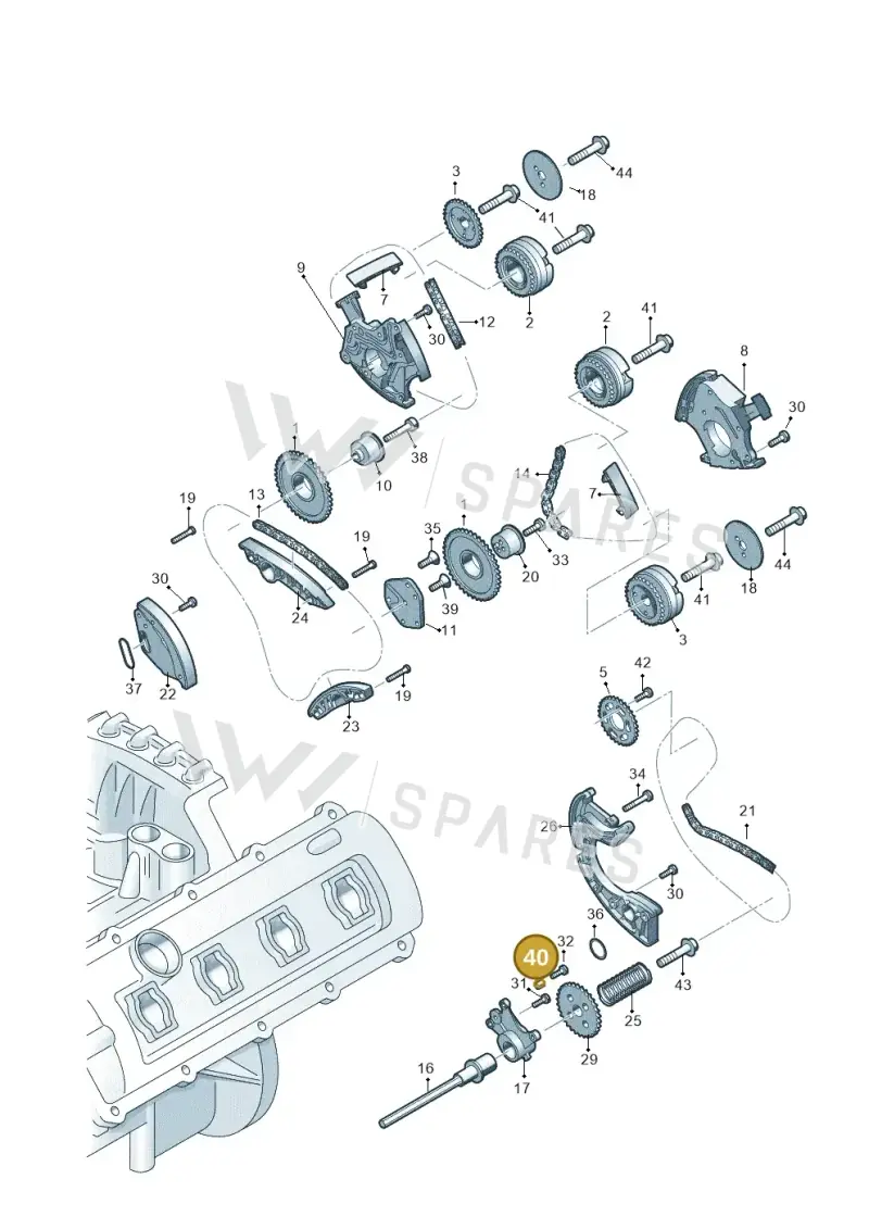 N91020801 — Audi Q7 qu. 3.0 TDI (2009-2015) diagram 751109350, position 40