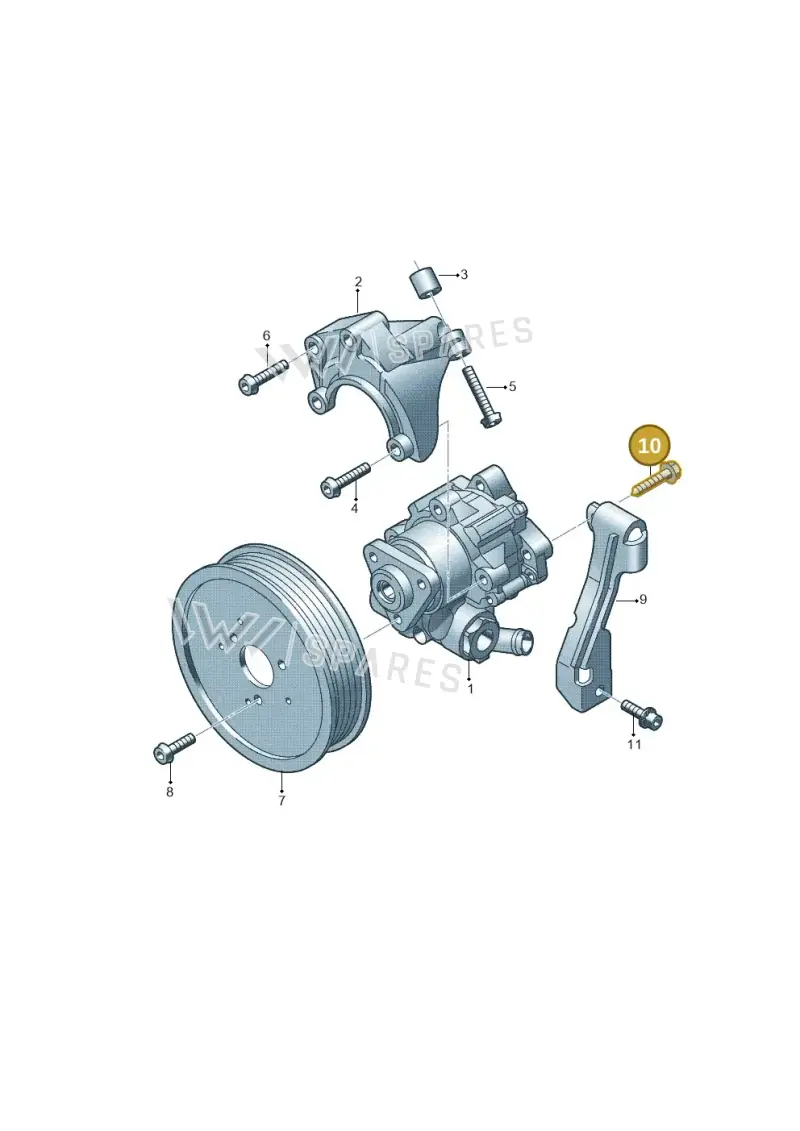 N91026403 — Audi Q5 qu. 2.0 TDI (2008-2012) diagram 448145850, position 10