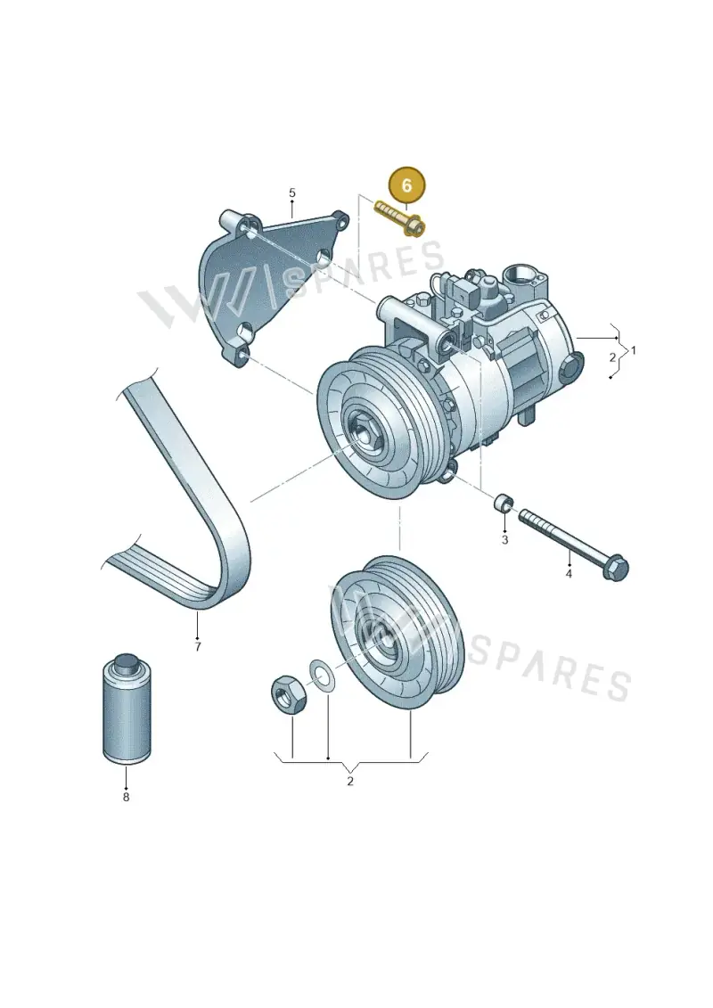 N91026602 — Audi A6 Av. qu. 3.0 (2012-2018) diagram 620260200, position 6