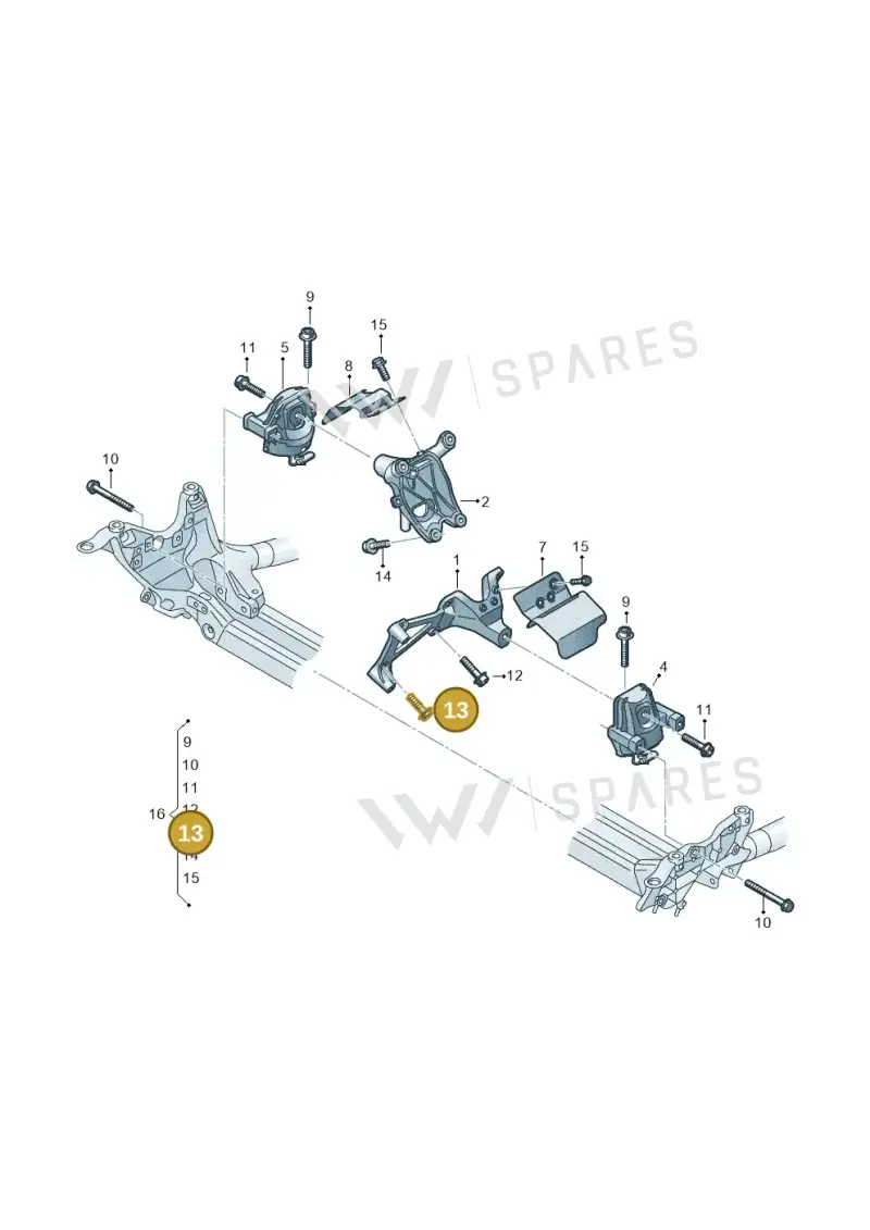 N91026602 — Audi A6 2.0 (2018-) diagram 859199200, position 13